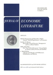 journal of economic literature review